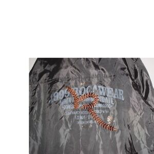Vintage‎ Rocawear 1999 MMVI Windbreaker Jacket Hooded Gray Menswear 18-20 Rap